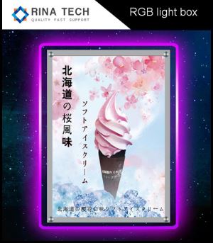 Ib Leeg-Sab Acrylic RGB Lub Teeb Lub thawv